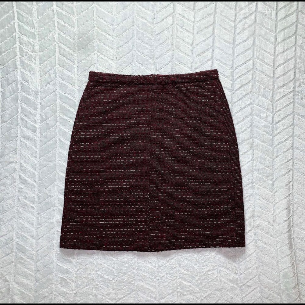Massimo Dutti High Waist Tweed Pencil Skirt Size 2